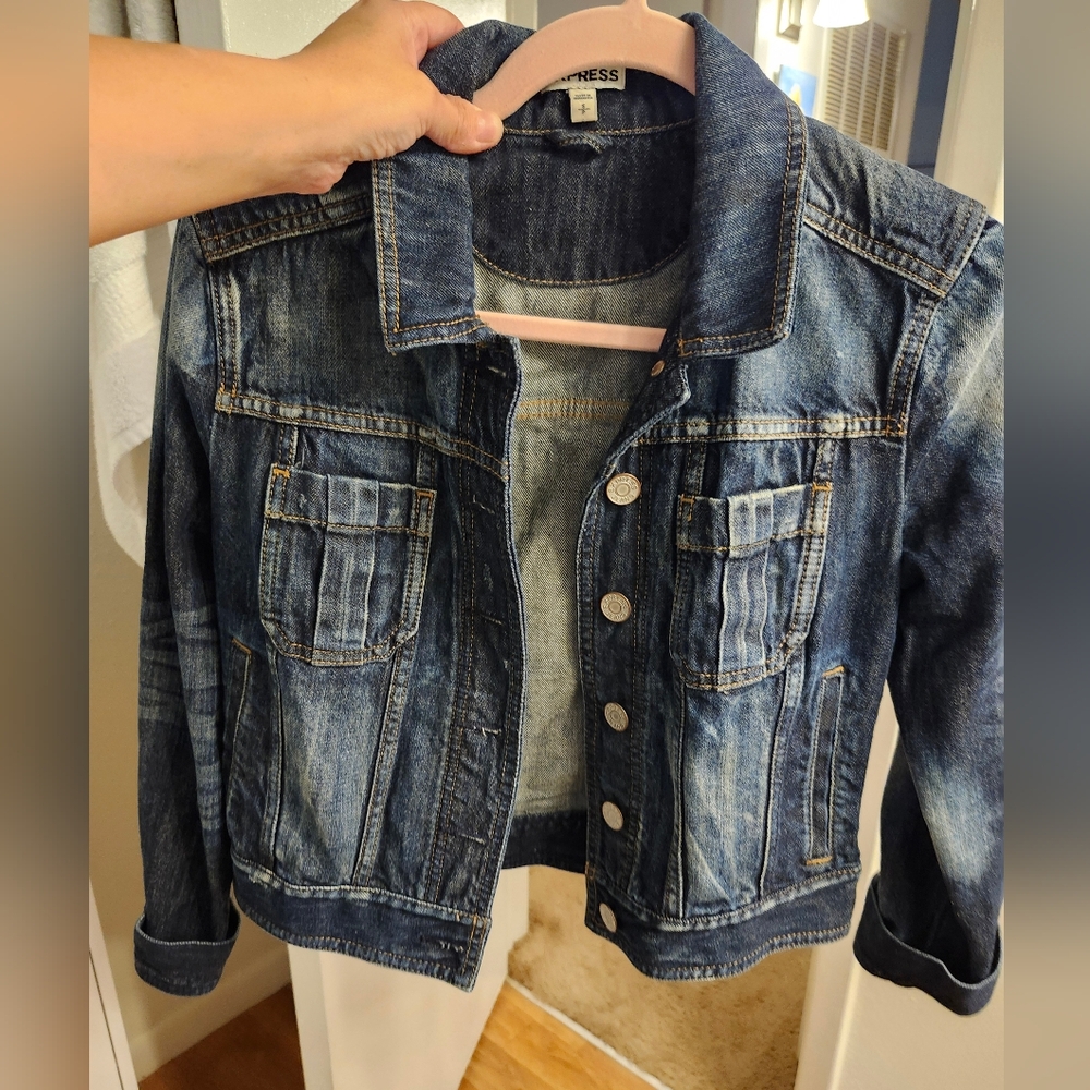 Express Dark Washed  Jean Jacket